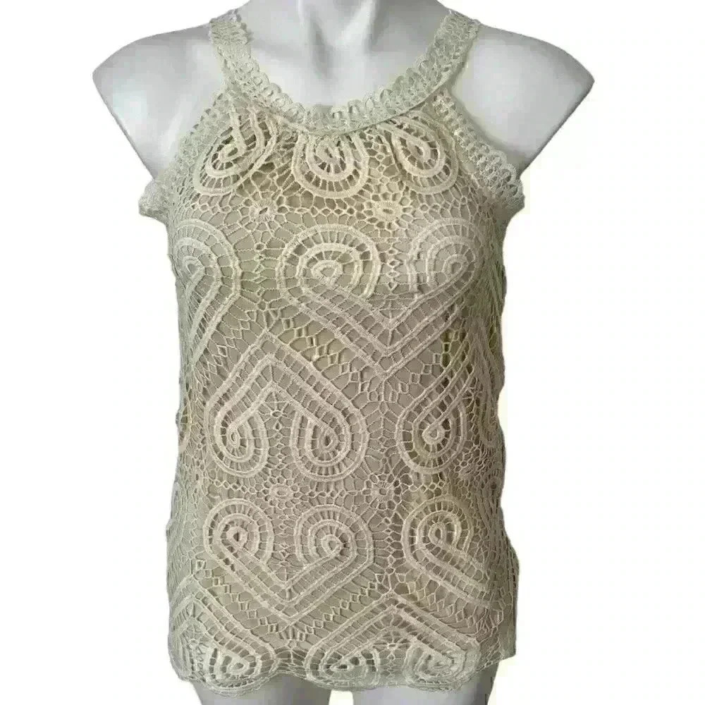 Adiva Lace Tank Top Blouse